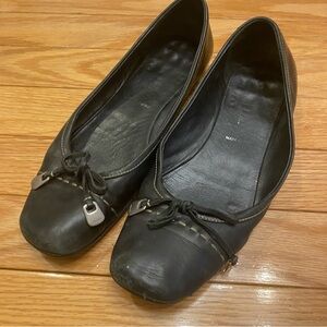 Black Prada Flats